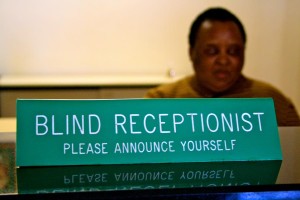 DDBL Pic 3 - Blind Receptionist